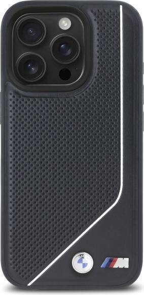 Produktbild BMW BMHMP16X23PUCPK iPhone 16 Pro Max 6.9" czarny/black hardcase M Perforated Twisted Line MagSafe (Apple iPhone 16 Pro Max)