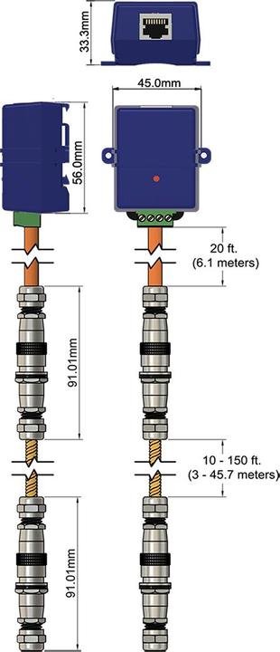 Actual product image AKCP LWSC10 - Locate Rope Water Sensor