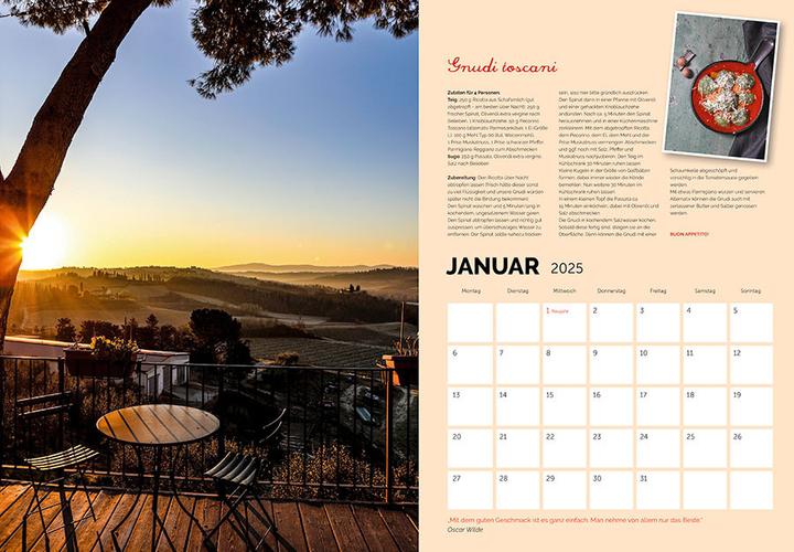 Produktbild Amore per Gusto-Kalender 2025 (Deutsch, Stefania Lettini, 2024)