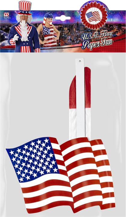 Produktbild Widmann Rote Usa Flagge Papierfächer 50 cm