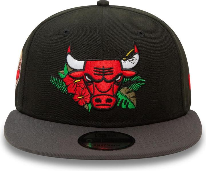 Actual product image New Era 9Fifty Snapback Cap - FLORAL Chicago Bulls - M/L (M, L)