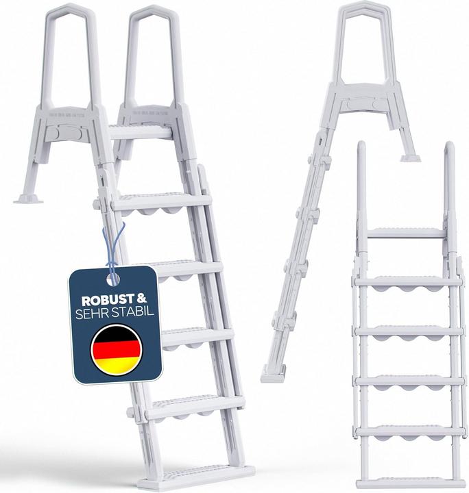Immagine prodotto Poolomio Scala di sicurezza per lavabi da incasso da 120/132 cm