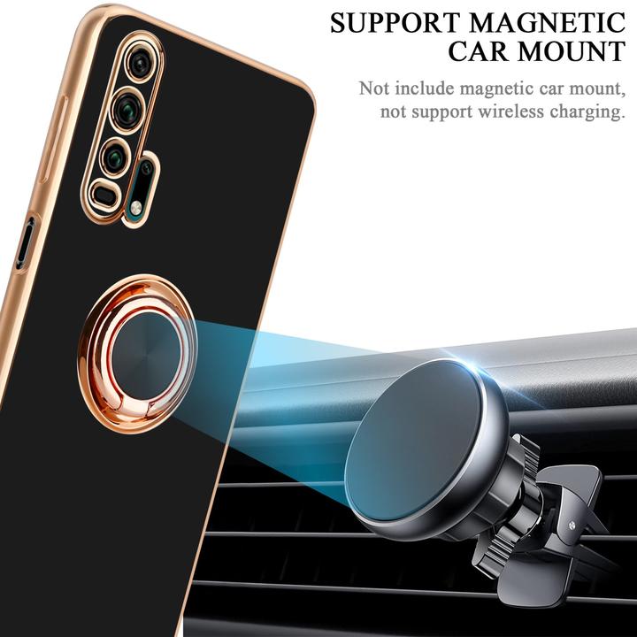 Actual product image Cadorabo Case for Honor 20 PRO in TPU with camera protection and ring LM089 Style (Honor 20 Pro)