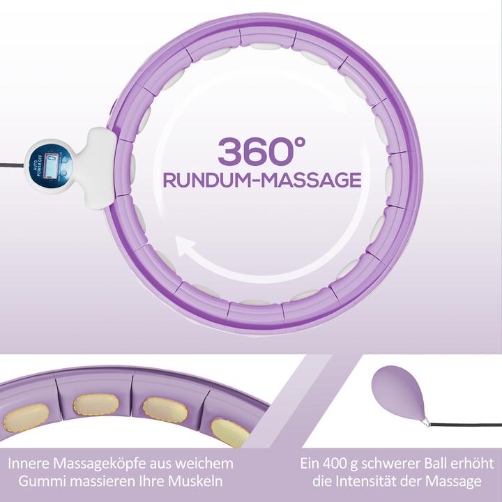 Image du produit SportNow Hula Hoop Kunststoff, Metallsand Violett (1300 g)