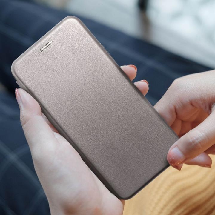 Actual product image OEM Book case ELEGANCE book case for SAMSUNG A55 grey (Samsung Galaxy A55)