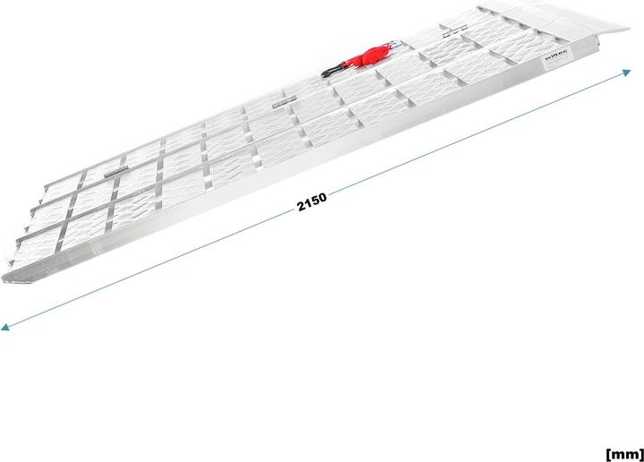 Produktbild Wiltec Auffahrrampe 3-fach klappbar 215cm 340kg Rampe Auffahrschiene Aluminium