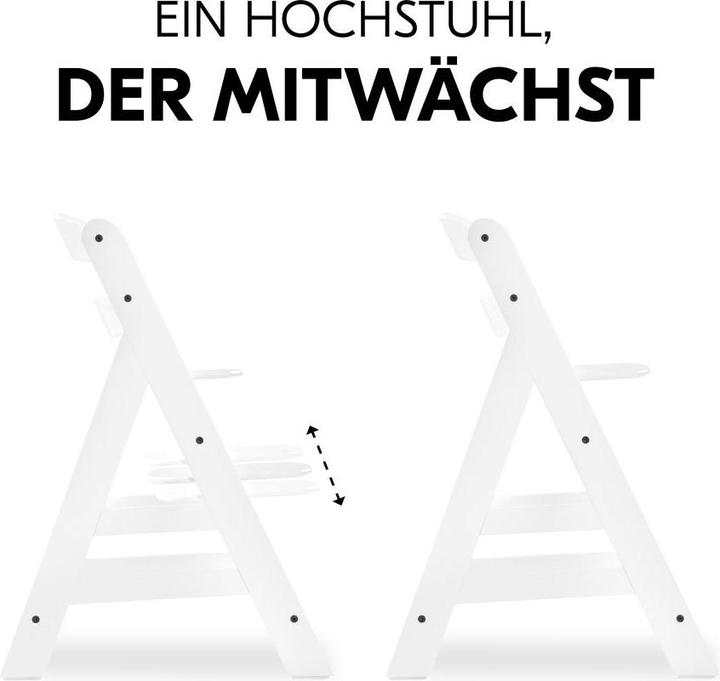 Produktbild Hauck Hochstuhl Alpha Plus White im Sparset - inkl. Sitzkissen Hochstühle (Hochstuhl)