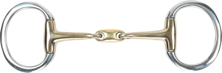 Immagine prodotto Shires Snaffle in ottone a doppia rottura con testa di oliva