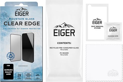 Actual product image Eiger Mountain Glass Clear Edge (1 Piece, Samsung Galaxy A05s)