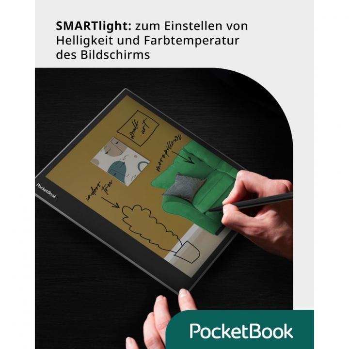 Actual product image PocketBook InkPad Eo (10.30", 64 GB, Misty grey)