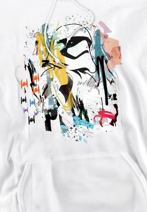 Immagine prodotto Star Wars Felpa con Cappuccio Stormtrooper Astratta Uomo (L)