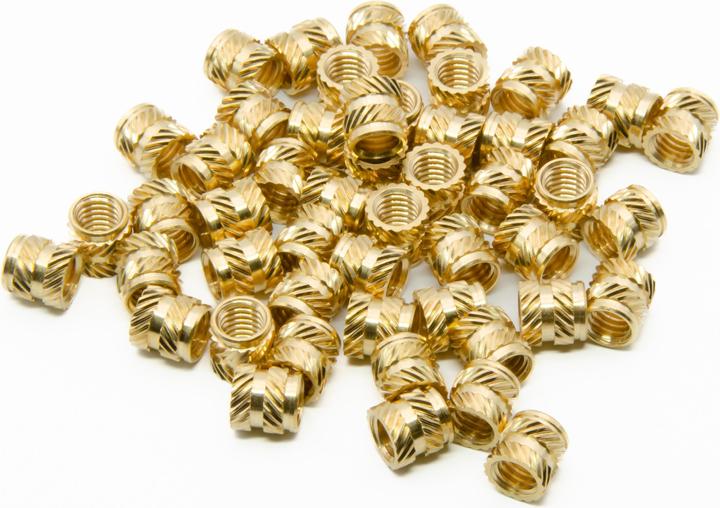 Produktbild Purecrea M6x8mm Gewindeeinsätze Messing Insert 50Stk (Ersatzteile)