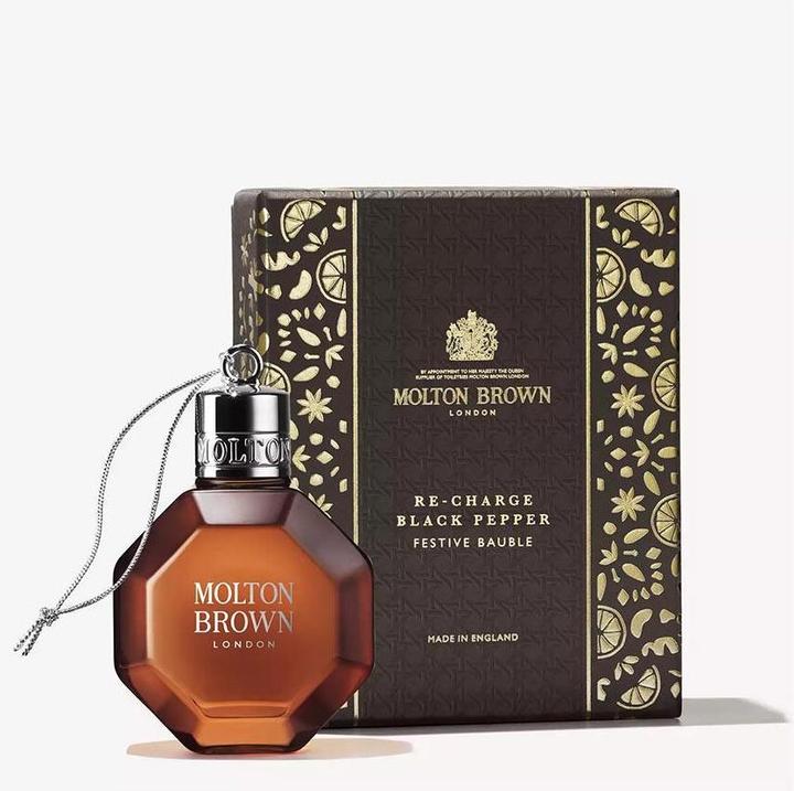 Actual product image Molton Brown Bath Body Re Ch Black Pepper Festive Bauble 75 ml (75 ml)