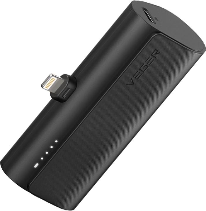 Image du produit Veger Plugon Powerbank Lightning - 5'000mAh (5000 mAh, 20 W, 18.50 Wh)