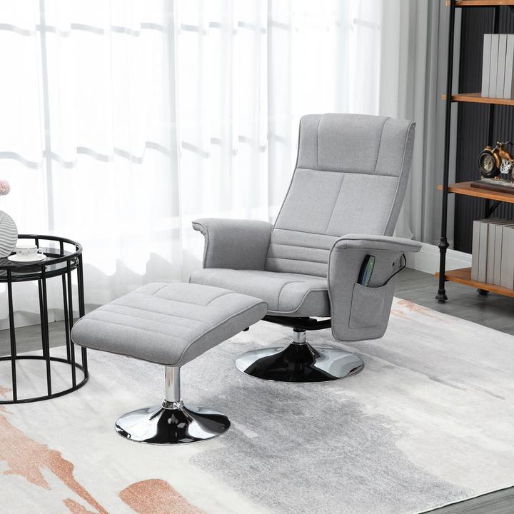 Actual product image Homcom Massage chair with ottoman