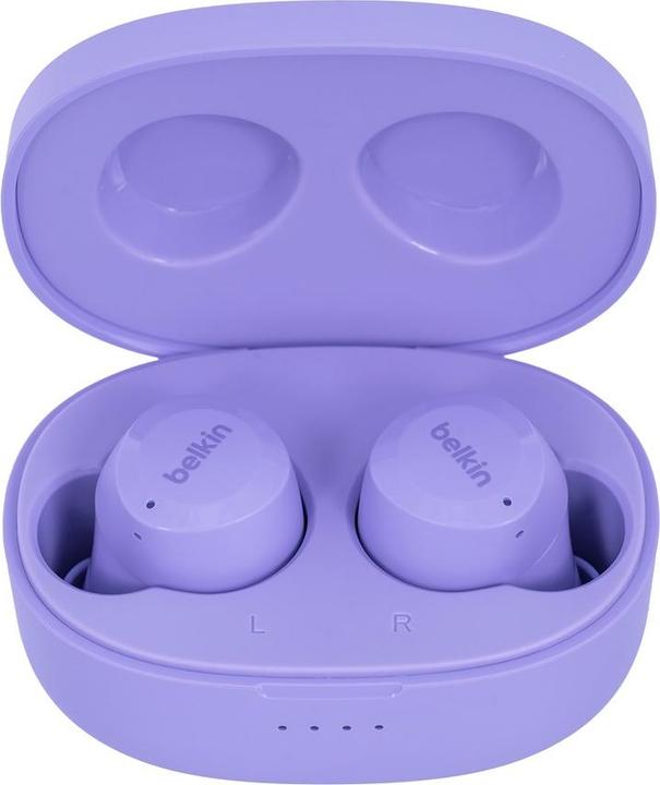 Actual product image Belkin wireless soundform bolt tws light purple (No noise cancelling, 38 h, Wireless)