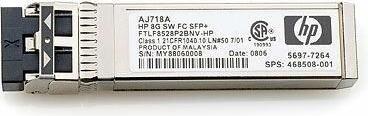 Actual product image HP 8gb Short Wave Fc Sfp +