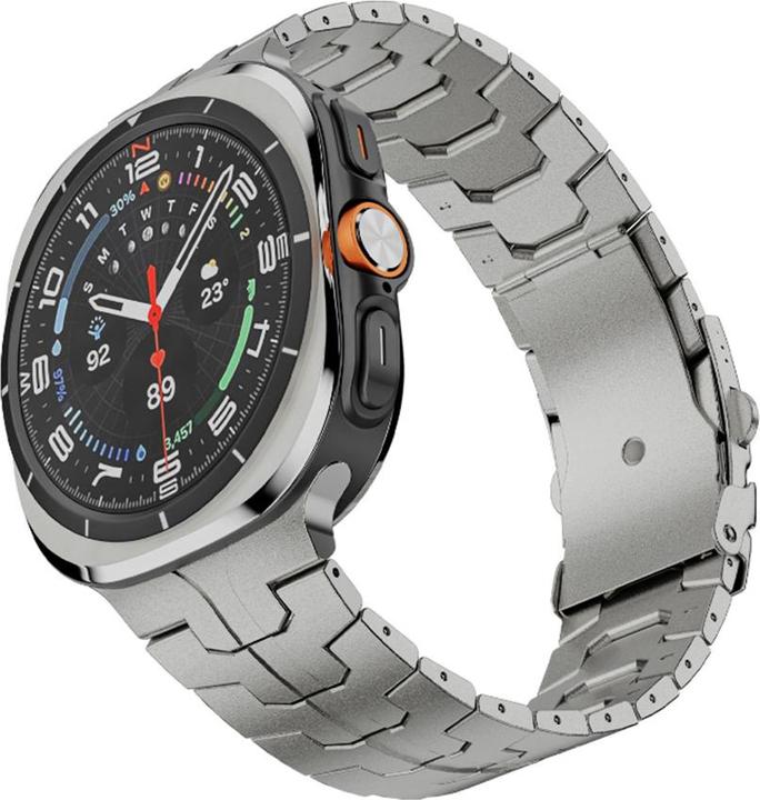 Produktbild Techsuit - Watchband (W063) - Samsung Galaxy Watch Ultra 47mm - Titanium (Edelstahl)