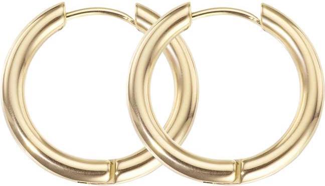 Bijouteria Creolen (Chirurgenstahl 316L, PVD Beschichtung (goldfarbig))