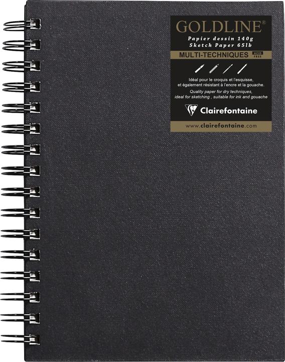 Produktbild Clairefontaine Goldline Skizzenbuch (A5, Blanko, Harter Einband)