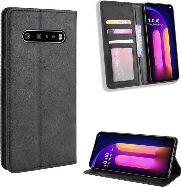 Actual product image MU Classic Retro Leather Bookcover Series (LG V60 ThinQ 5G)