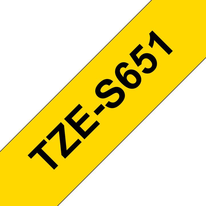 Produktbild Brother TZ-S651 Laminiertes Band (2.40 cm, Gelb)