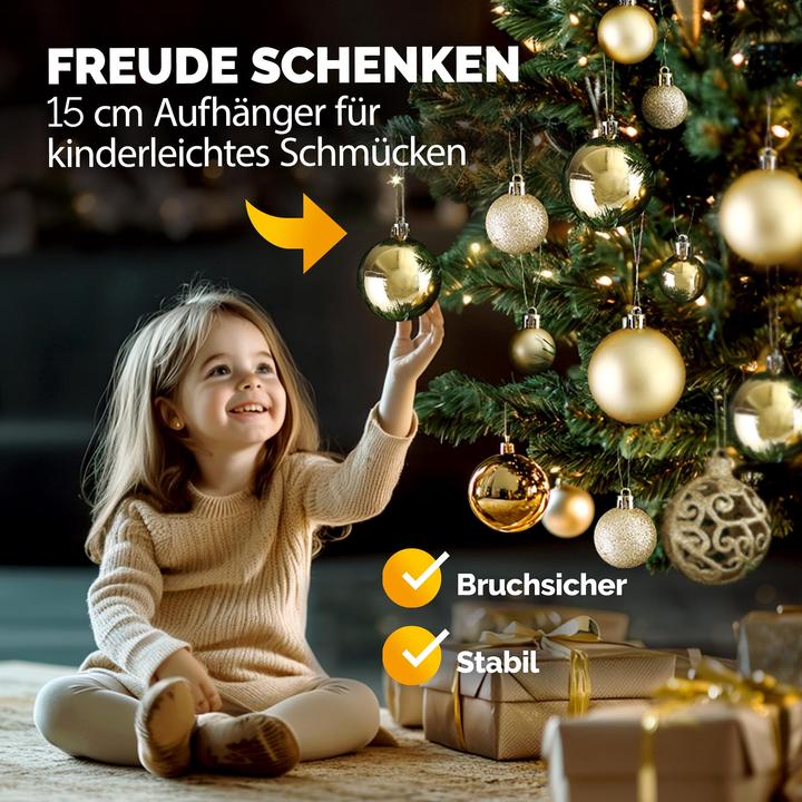 Image du produit Deuba Boules de sapin de Noël (100 -pièce)
