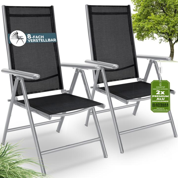 Actual product image Casaria Set of 2 garden chairs