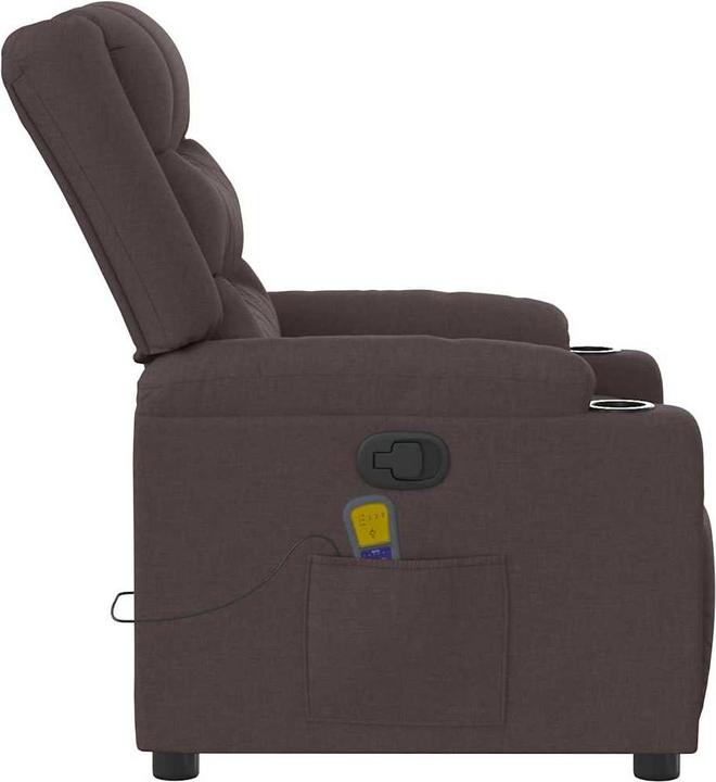 Produktbild VidaXL Massagesessel Dunkelbraun Stoff