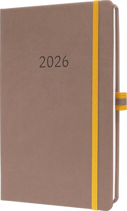 Actual product image Sigel Wochenkalender Linescape 2026, ca. A5, braun/gelb (15 x 21.5 cm, German)
