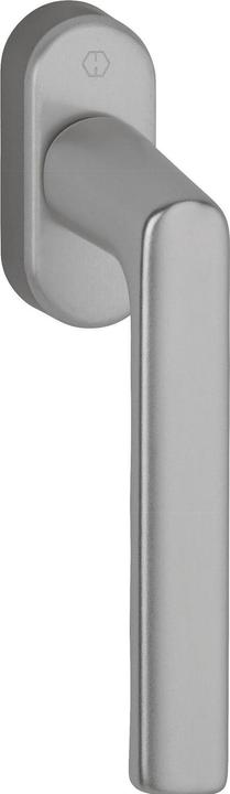 Hoppe Window handle Hamburg 0700L/U26 Aluminium F9 Aluminium steel-coloured 32-42 mm Standard