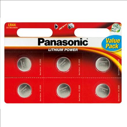 Actual product image Panasonic Micro Alkali LR44 (6 pcs., LR44, 120 mAh)