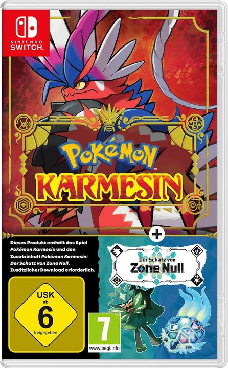 Nintendo Pokémon Cramoisi + Le Trésor de la Zone Zéro - Extension (Switch, DE)
