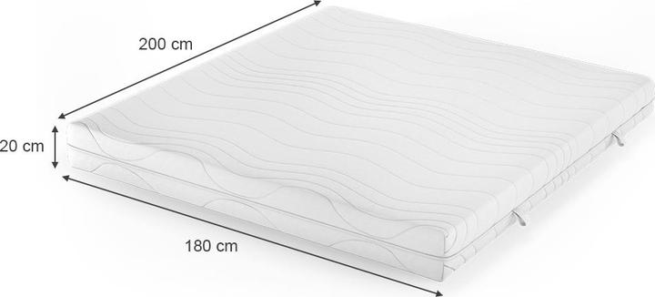 Immagine prodotto VitaliSpa Foamy (180 x 200 cm, Nucleo di schiuma)