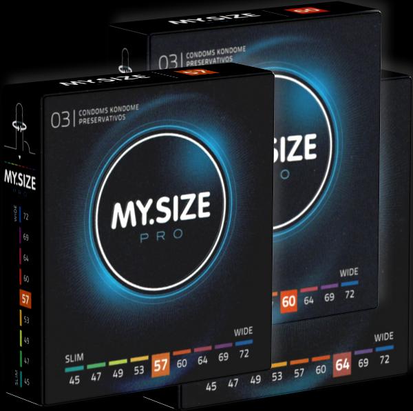 Produktbild My.Size PRO «Probierset XL» (57mm, 60mm, 64mm) 3 x 3 Kondome zum Anprobieren und Austesten (9 Stk.)