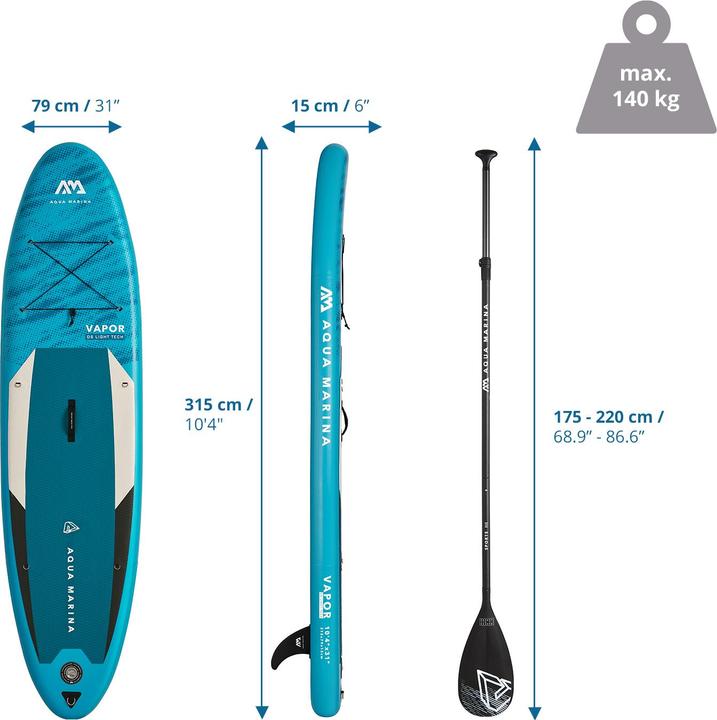 Actual product image Aqua Marina All-Around iSUP Vapor (10'4")