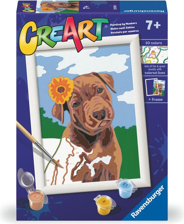 Produktbild Ravensburger CreArt Serie E Classic - Welpe mit Blume