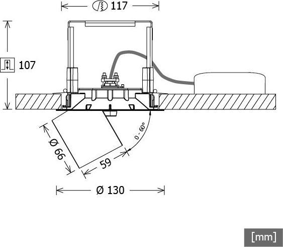 Actual product image LTS LED recessed spotlight (1840 lm)