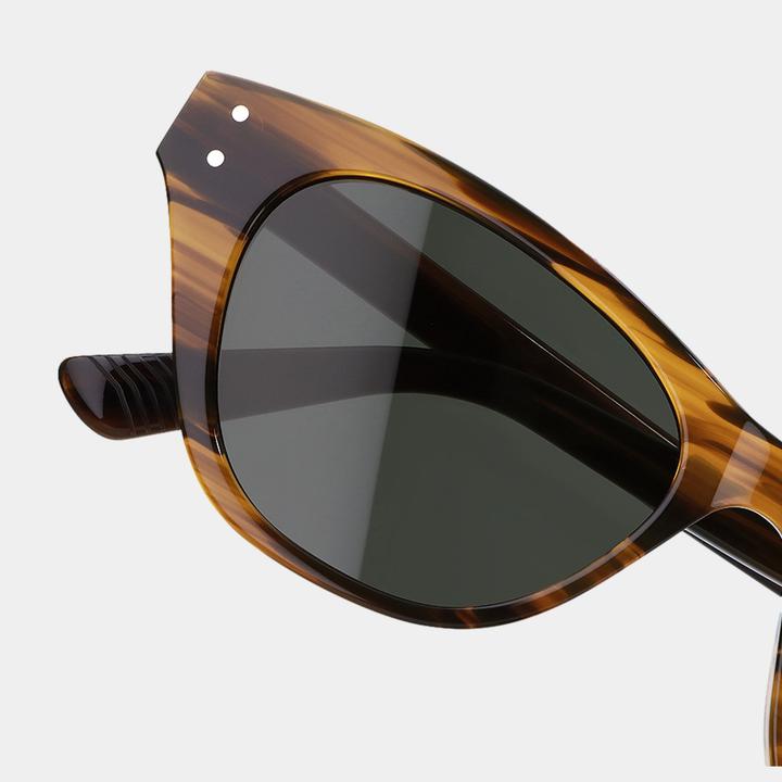 Immagine prodotto James Dixon Gestreift/Grau - Velvet - Cat-Eye - Acetat - Sonnenbrille