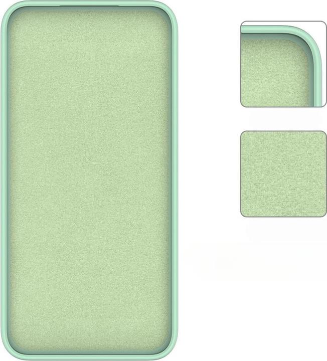 Actual product image Cover-Discount Galaxy A55 - Silicone rubber cover green (Samsung Galaxy A55)