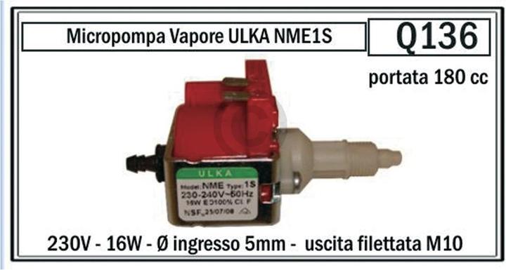 Produktbild Europart Pumpe 16W 230V universal für Kaffeemaschine