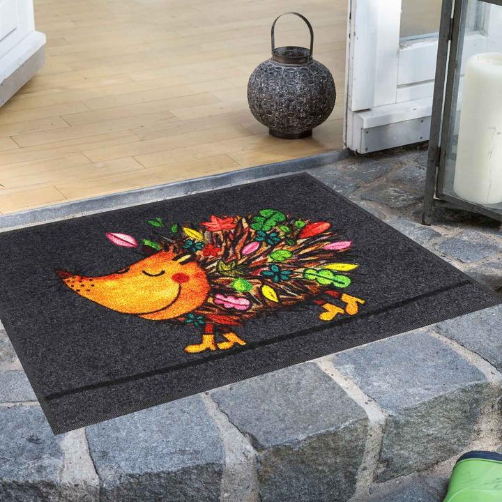 Salonloewe Zerbino Funky Hedgy 50 x 75 cm Tappetino per pulizia (50 x 75 cm)