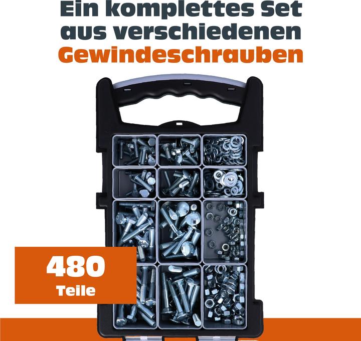 Produktbild Helpmate Gewindeschrauben-Set (480 Schrauben pro Stück)