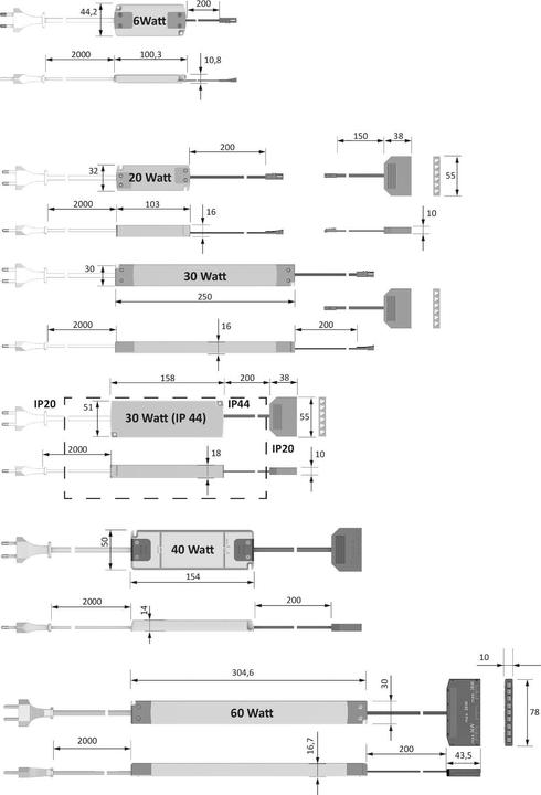 Actual product image Halemeier LED EVG 12VDC 40W 200-240V