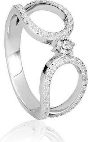 Breuning RING - BRILL. 0,441 Ct. H/si (55, 585/14 K Gold)