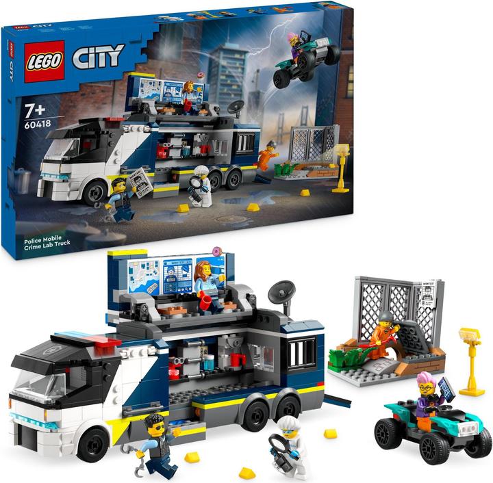 Image du produit LEGO 60418 Camion de police avec laboratoire (60418, LEGO City)