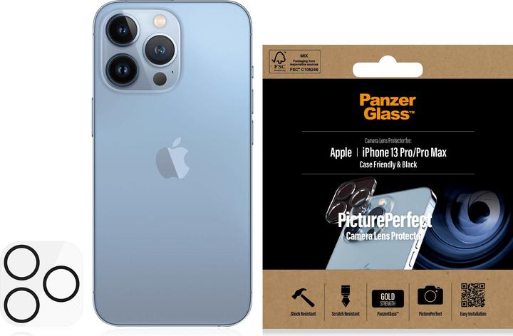 Produktbild PanzerGlass Camera Protector (1 Stück, Apple iPhone 13 Pro Max, Apple iPhone 13 Pro)