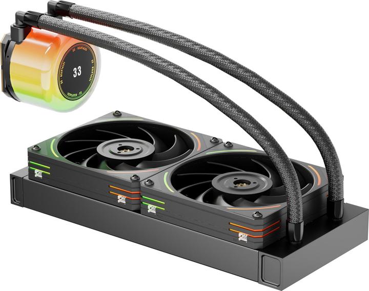 Actual product image 1stplayer Kit Watercooling AIO CC RGB - 240mm (Noir)