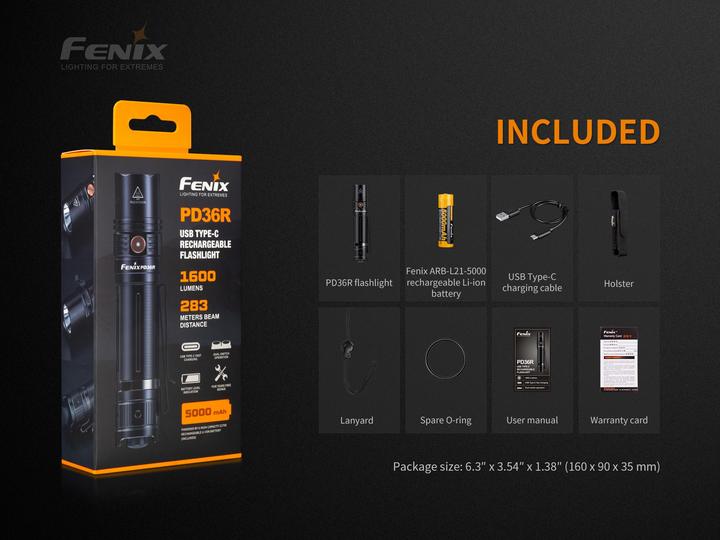 Produktbild Fenix PD36R (13.60 cm, 1600 lm)