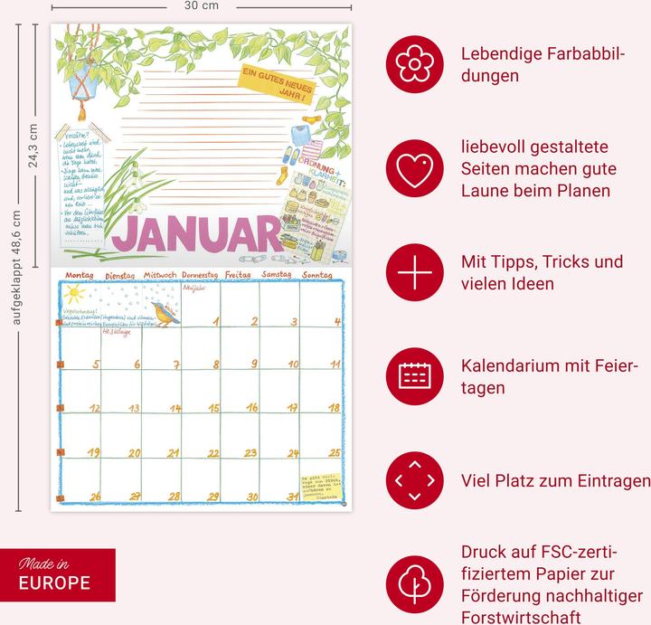 Image du produit Gabi Kohwagner Mein persönlicher Kalender 2026 (Couverture rigide, Allemand)